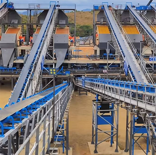 Planta completa de producci&oacute;n de arena y grava en Angola