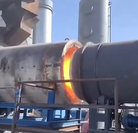 Secadora rotativa de polvo de mineral de hierro para Rusia