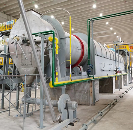 Horno rotatorio de calentamiento intermitente