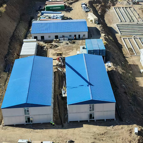 Planta de extracción de oro en Kirguistán: actualmente en fase de instalación...